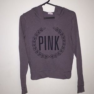 Gray PINK hoodie